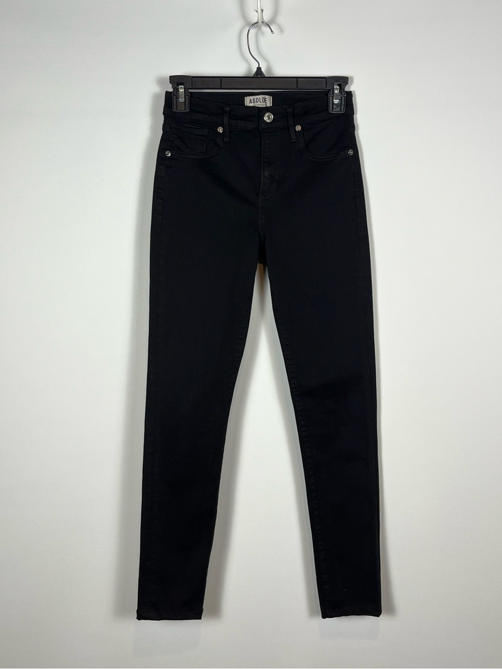 AGOLDE Filter Free Skinny Jeans in Black Women’s Size 24 Inseam 27”